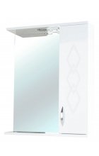 Элеганс-65 зеркало-шкаф белое прав.(свет.)