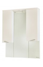 Эйфория-100 зеркало-шкаф бежевое (свет.)
