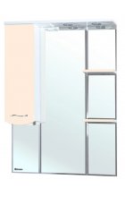 Зеркало-шкаф Bellezza Мари 75L белое/бежевое