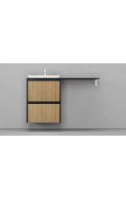 Тумба подвесная Klaufs 56*60 (шатанэ/черный)