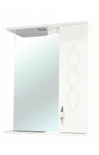 Элеганс-60 зеркало-шкаф бежевое прав.(свет.)