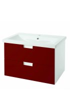 Пегас-90 тумба подвесная с 2 ящ. красный