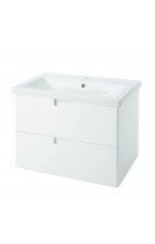 Пегас-90 тумба подвесная с 2 ящ. белый