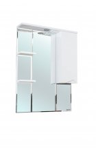 Эйфория-80 зеркало-шкаф белое прав. (свет.)