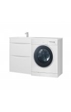 Олиссия-120 тумба с 2 ящ. белая