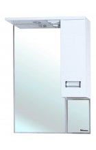 Сиена-60 зеркало-шкаф белое прав.(свет.)