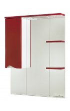 Эйфория-80 зеркало-шкаф красное лев. (свет.)