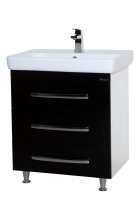 Рокко-70 зеркало с полкой черное