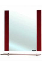 Рокко-80 зеркало с полкой красное