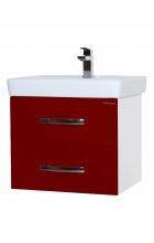 Рокко-60 тумба подвесная с 2 ящ. красная Н (ТИГОДА)
