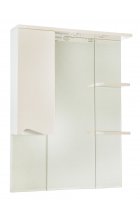 Эйфория-80 зеркало-шкаф бежевое лев. (свет.)