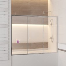 Шторка на ванну RGW SC-41 180х150 прозрачное стекло
