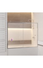 Шторка на ванну RGW SC-42 180х150 стекло шиншилла