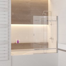 Шторка на ванну RGW SC-44 100х150 прозрачное стекло