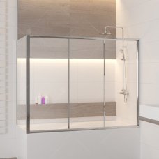 Шторка на ванну RGW SC-81 (SC-41 + Z-052) 170х75х150 прозрачное стекло