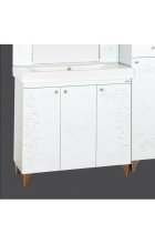 Вирджиния (Бабочка) - 90 Тумба прямая белый факт. П-Вир01090-012Пр