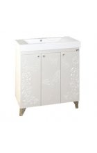 Вирджиния (Бабочка) - 75 Тумба прямая белый факт. П-Вир01075-012Пр