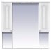 Валерия -105 зеркало-шкаф  белое фактур. со светом П-Влр04105-37Св