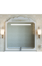 Milano 120 белое патина/декор Л-Мил02120-013