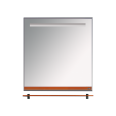 Джулия - 75 Зеркало  с полочкой 12 мм оранжевое Л-Джу03075-1310