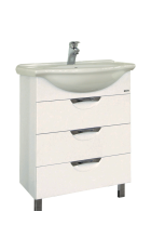 Жасмин -  65 Тумба 3 ГОРИЗОНТ. ящ. белая эмаль П-Жас01065-0113ЯГр