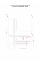 Марта 70 тумба напольная голубая матовая П-Мрт01070-061