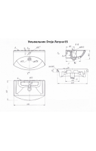 Джулия - 65 Тумба прямая синий металлик Л-Джу01065-3610Пр