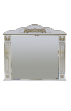 Барокко 120 зеркало белое патина Л-Бар02120-013