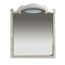 Элис -100 Зеркало белая патина/стекло Л-Эли02100-013