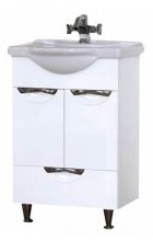 Жасмин - 55 Тумба с ниж.ящ. белая пленка П-Жас01055-012Ня Жасмин - 55 Тумба с ниж.ящ. белая пленка П-Жас01055-012Ня