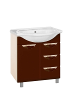 Жасмин 65 с 3-мя ящиками коричневая эмаль П-Жас01065-1413Я