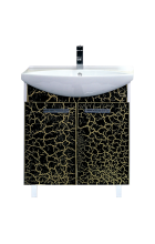 Джулия - 75 Тумба прямая КРАКОЛЕТ черный Л-Джу01075-0213Пр