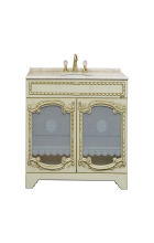 Элис - 80 Тумба прямая беж. патина стекло/столешница Л-Эли01080-033Пр