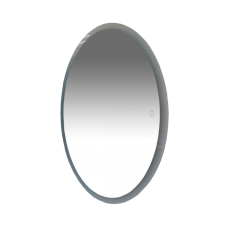 4 Неон - Зеркало LED  600х800 сенсор на зеркале  (овальное) П-Нео060080-4ОВСНЗ