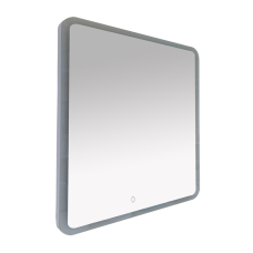 3 Неон - Зеркало LED 1000х800 сенсор на зеркале (с круглыми углами)
