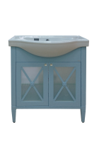 Анна - 80 Тумба прямая голубая матовая П-Анн-01080-178