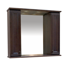 Рим  -105 Зеркало с 2-мя шкафчиками, орех П-Рим03105-80252Ш