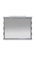 Чикаго -100 Зеркало серо-белое со светом Л-Чик02100-251Св
