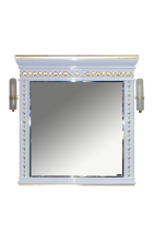 Мануэлла GOLD 105 зеркало белое глянец Л-Ман02105-3918Св Мануэлла GOLD 105 зеркало белое глянец Л-Ман02105-3918Св