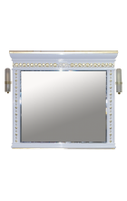 Мануэлла GOLD 120 зеркало белое глянец Л-Ман02120-3918Св