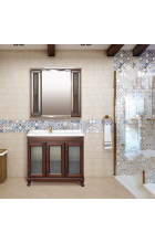 Дублин - 80 Тумба прямая, орех/стекло П-Дбл01080-8025ПрСт Дублин - 80 Тумба прямая, орех/стекло П-Дбл01080-8025ПрСт