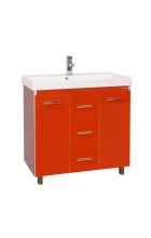 Джулия Qvatro - 90 тумба с 3-мя ящиками красная Л-Джк01090-0410Пр3Я Джулия Qvatro - 90 тумба с 3-мя ящиками красная Л-Джк01090-0410Пр3Я