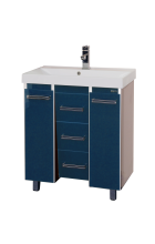 Джулия Qvatro - 90 тумба с 3-мя ящиками синяя Л-Джк01090-1110Ко3 Джулия Qvatro - 90 тумба с 3-мя ящиками синяя Л-Джк01090-1110Ко3
