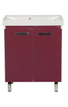 Джулия QVATRO - 75 Тумба прямая бордовая Л-Джк01075-1010Пр