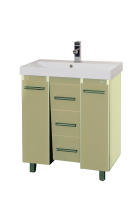 Джулия QVATRO - 75 Тумба с 3 ящ. конус бежевая Л-Джк01075-0310Ко3