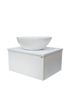 Ива - 60 Тумба подвесная белая пленка 1 ящ. П-Ива-01060-0121Я