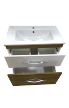 Турин -100 Тумба с 2 ящ. напольная орех глянец/белый П-Тур01100-96142Я Турин -100 Тумба с 2 ящ. напольная орех глянец/белый П-Тур01100-96142Я