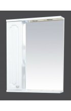 Александра - 55 зерк-шкаф лев.(свет) белый мет П-Але04055-352СвЛ