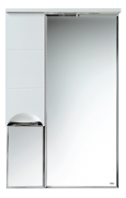 Петра - 65 Зеркало-шкаф лев.(свет) белая эмаль П-Сел02060-01Л