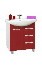 Орхидея - 65 Тумба с 3 ящ. красная эмаль П-Орх01065-0413Я